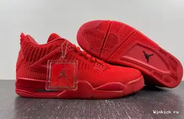 Jordan Red Flyknit Retro 4 0616